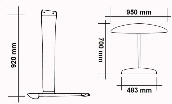 vibes-950-gydrofoil-dimentions